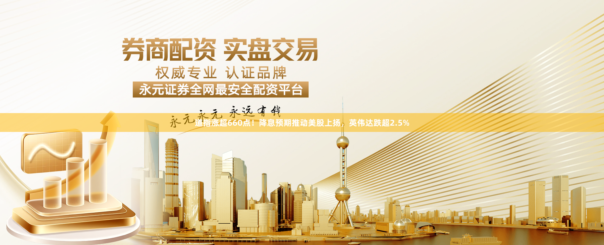 道指涨超660点!降息预期推动美股上扬,英伟达跌超2.5%